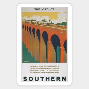 Southern Railways - Vintage Railway Travel Poster - 1925 Sticker